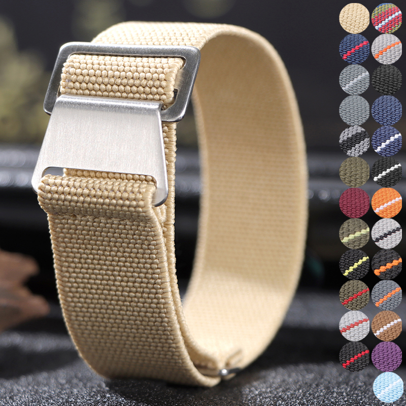18/20/22mm Elastic Nylon Watch - Parachute Strap Elastic のレビューと価格