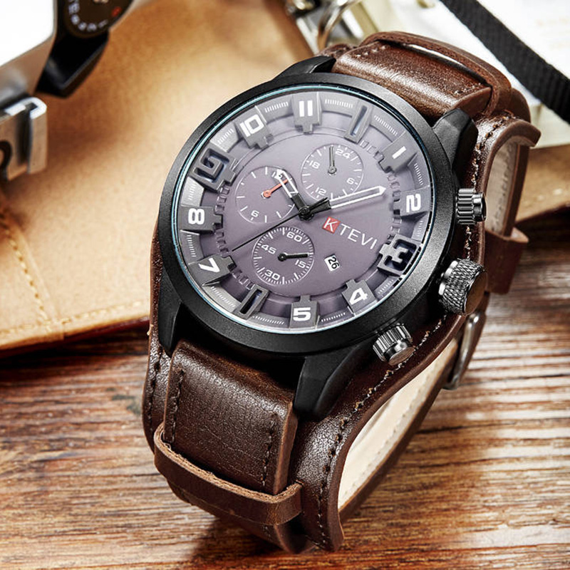 Retro Men's Watches Classic Lu - Leather Watch Band Men のレビューと価格