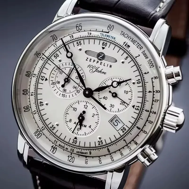Zeppelin Airship Automatic Dat - Leather Watch Band Men のレビューと価格