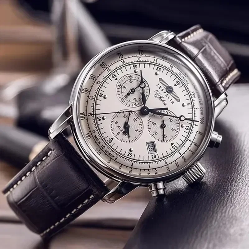 Zeppelin Airship Automatic Dat - Leather Watch Band Men のレビューと価格