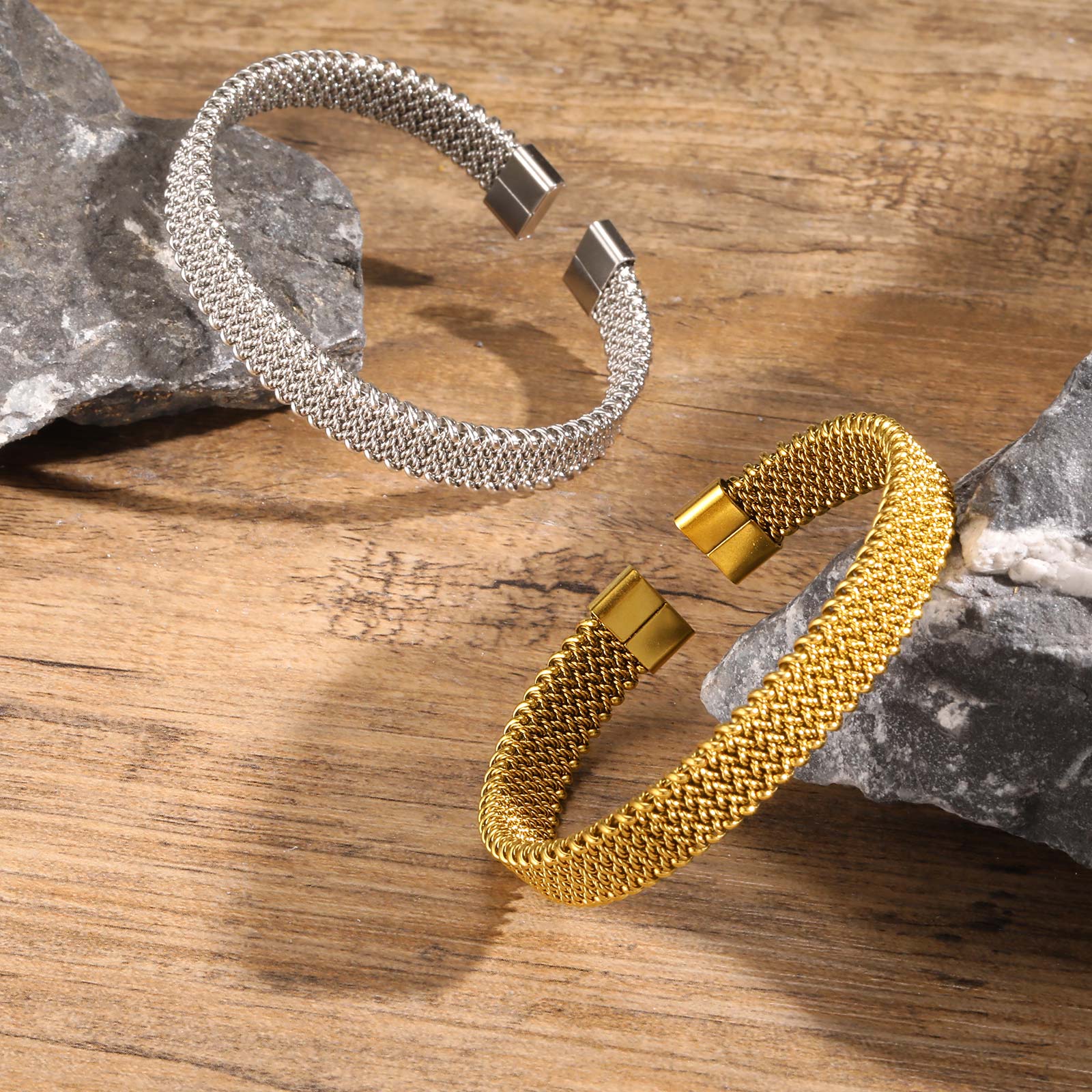 10mm Braided Stretch Strap Ope - Mesh Strap Metal のレビューと価格