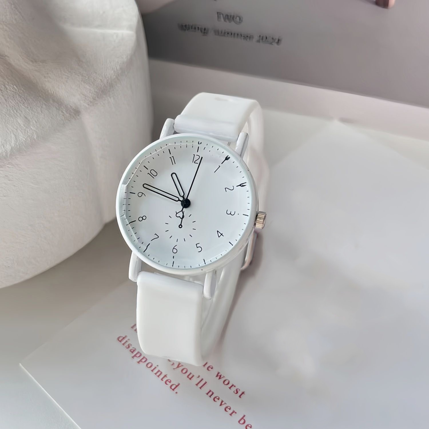 Fashion Arabic Dial Women Quar - Silicone Band Women のレビューと価格