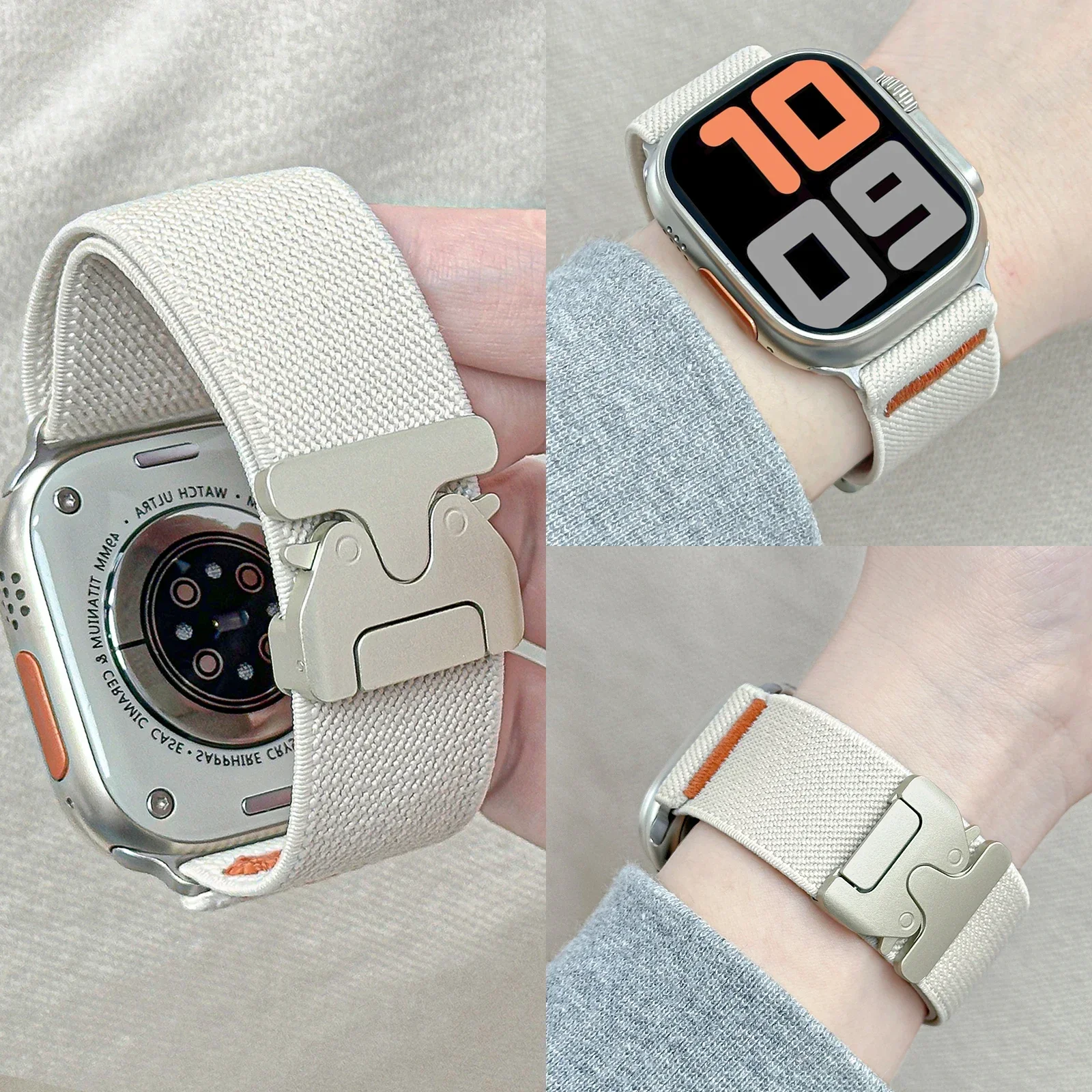 Nylon Strap for Apple Watch ba - Parachute Strap Elastic のレビューと価格