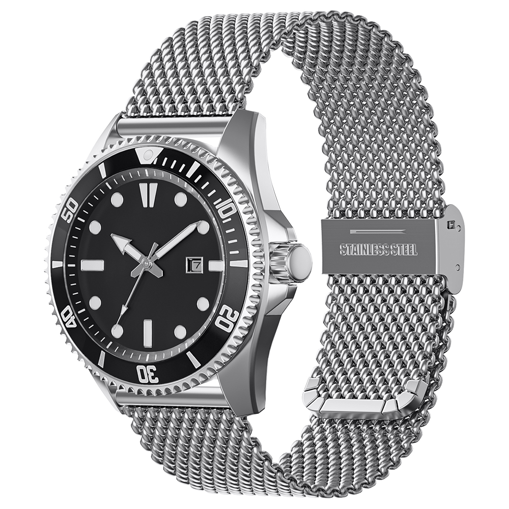 18mm 20mm 22mm 24mm Bands Univ - Mesh Strap Metal のレビューと価格