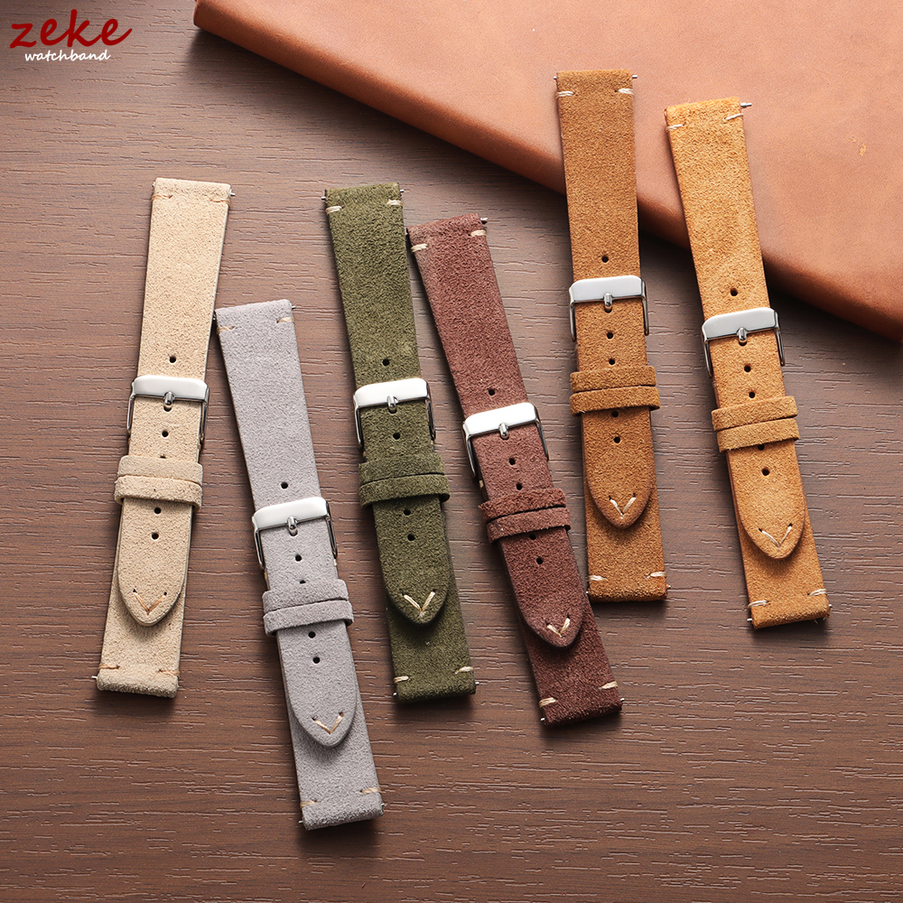 Vintage Soft Suede Leather Str - Suede Strap Watch のレビューと価格