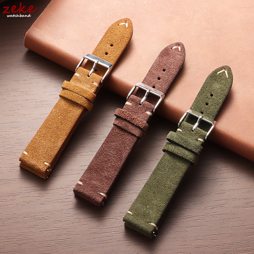 Vintage Soft Suede Leather Str - Suede Strap Watch のレビューと価格