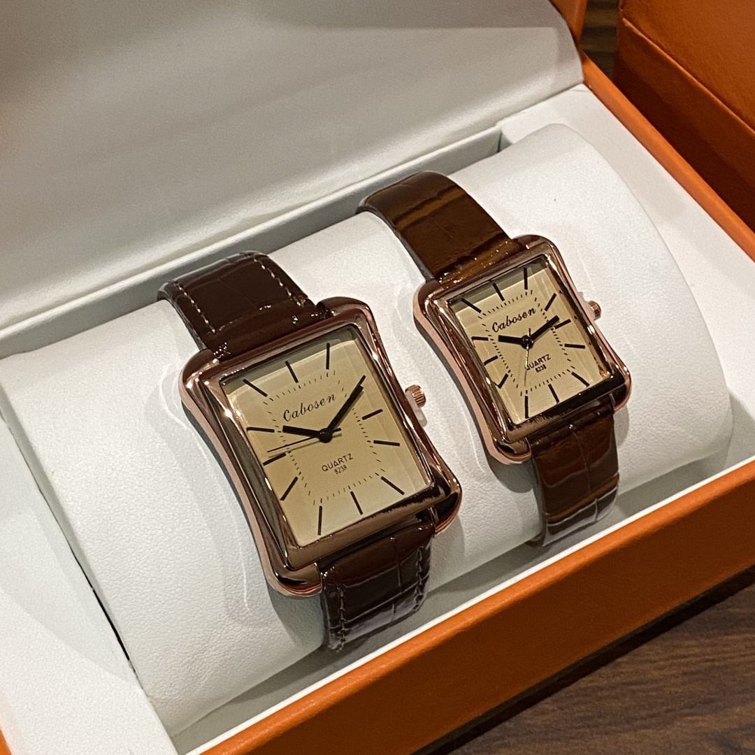Couple Watch Quartz Movement B - Leather Watch Band Men のレビューと価格