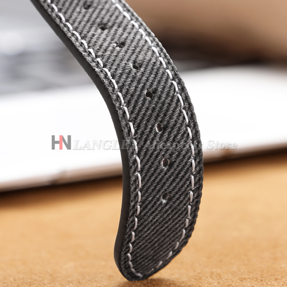 Denim Nylon Watch Strap Canvas - Leather Strap Quick Release のレビューと価格