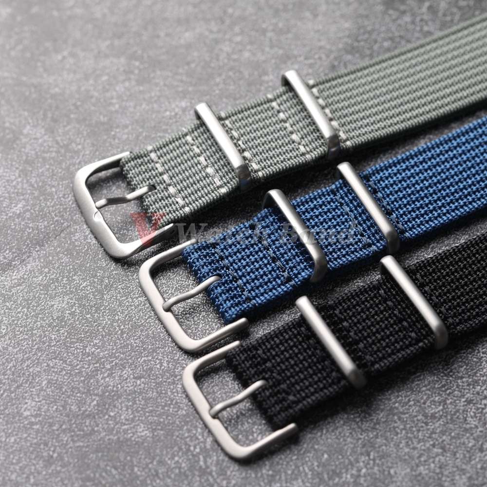 New Ribbed Nylon Watchband Nyl - Nato Strap Nylon のレビューと価格