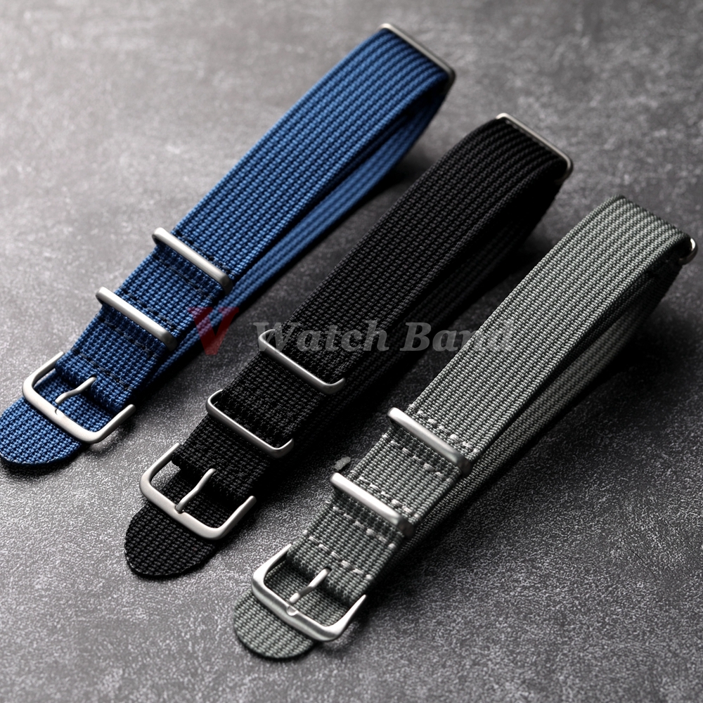 New Ribbed Nylon Watchband Nyl - Nato Strap Nylon のレビューと価格