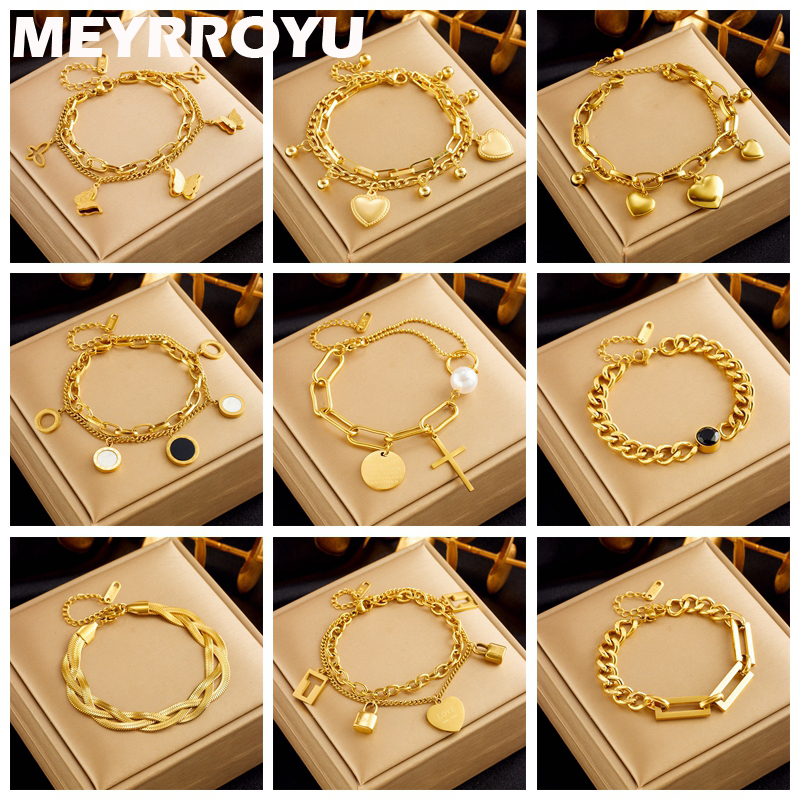 MEYRROYU 316 Stainless Steel B - Butterfly Clasp Deployant のレビューと価格