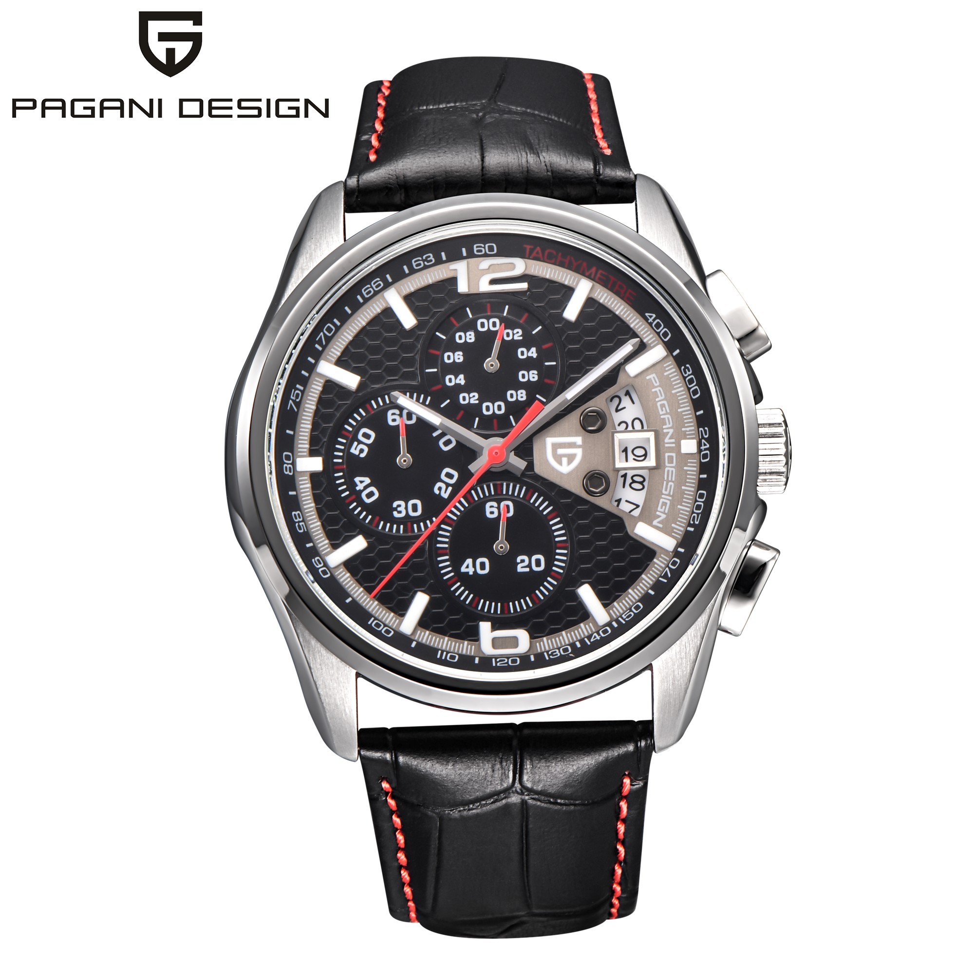 Pagani PD3306 Mens Quartz Watc - Leather Watch Band Men のレビューと価格