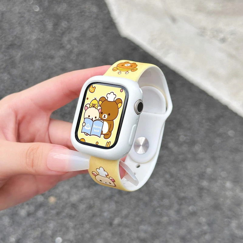 Cute Rilakkuma Print Silicone  - Silicone Band Women のレビューと価格