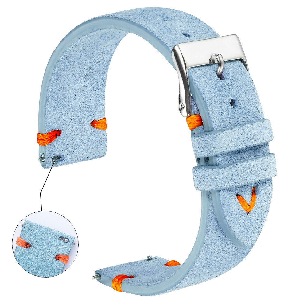 Suede Watch Straps 18mm 20mm H - Suede Strap Watch のレビューと価格