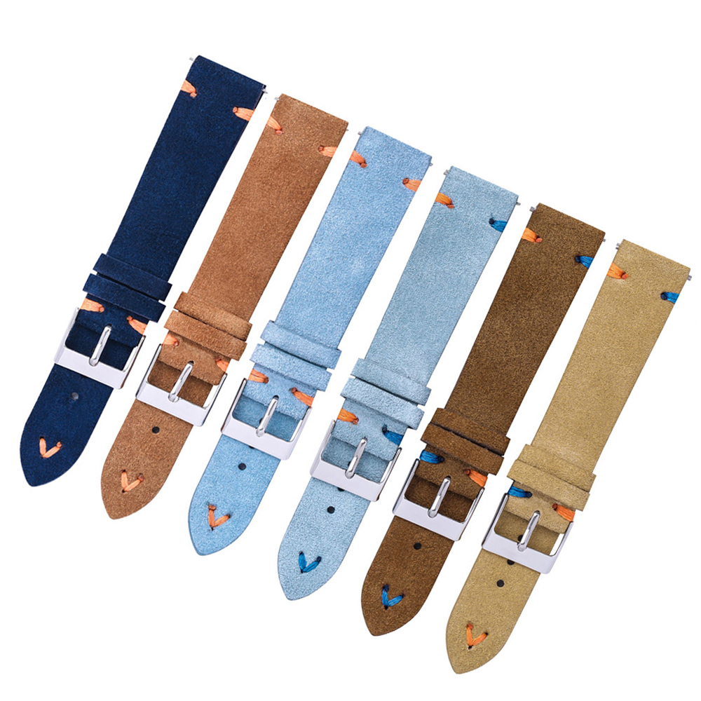 Suede Watch Straps 18mm 20mm H - Suede Strap Watch のレビューと価格