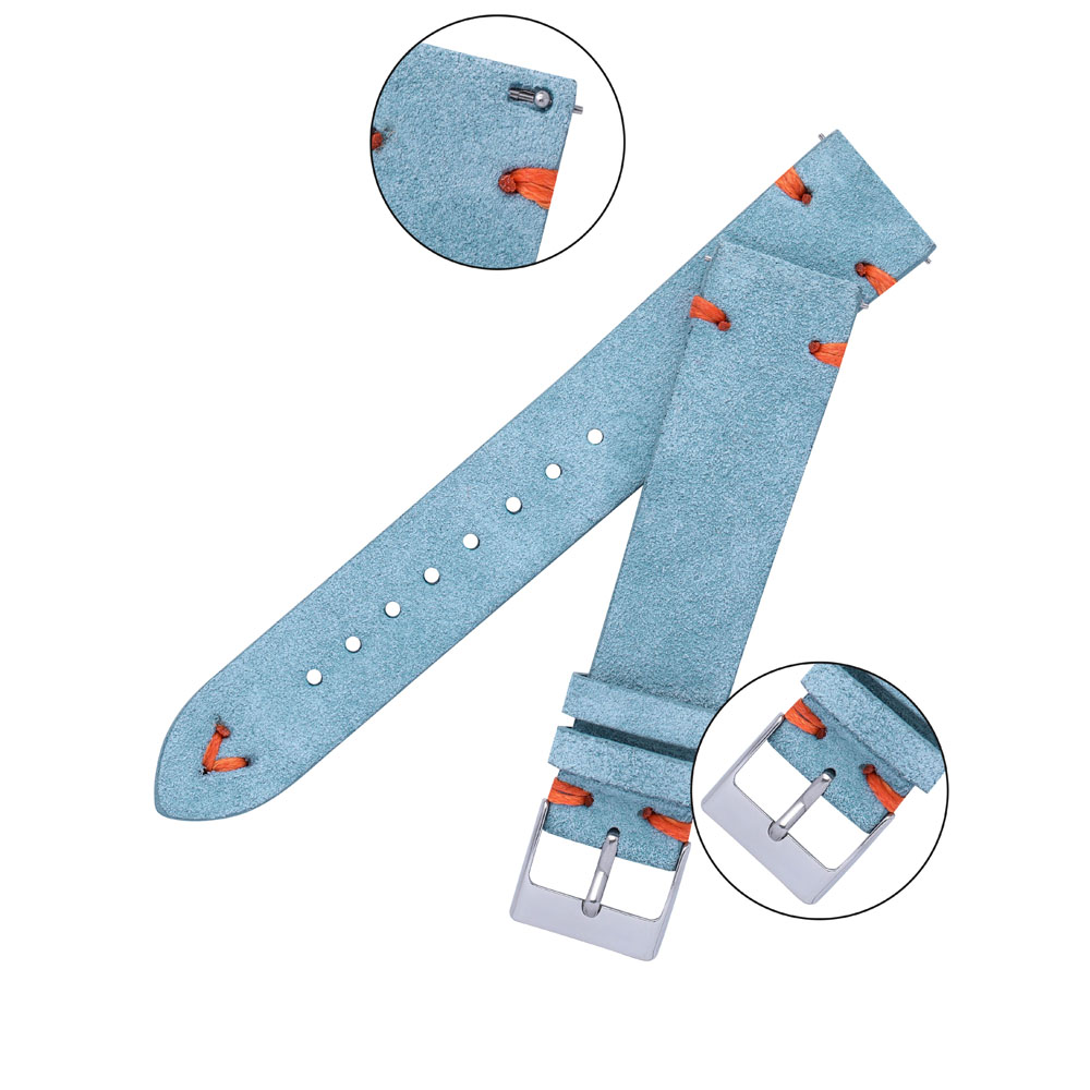 Suede Watch Straps 18mm 20mm H - Suede Strap Watch のレビューと価格
