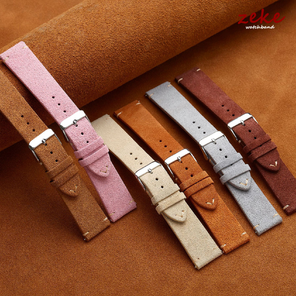 Brown Genuine Leather Watch Ba - Suede Strap Watch のレビューと価格