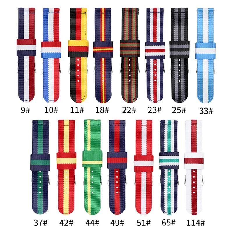 20mm 22mm Woven Nylon Strap fo - Canvas Strap Watch のレビューと価格