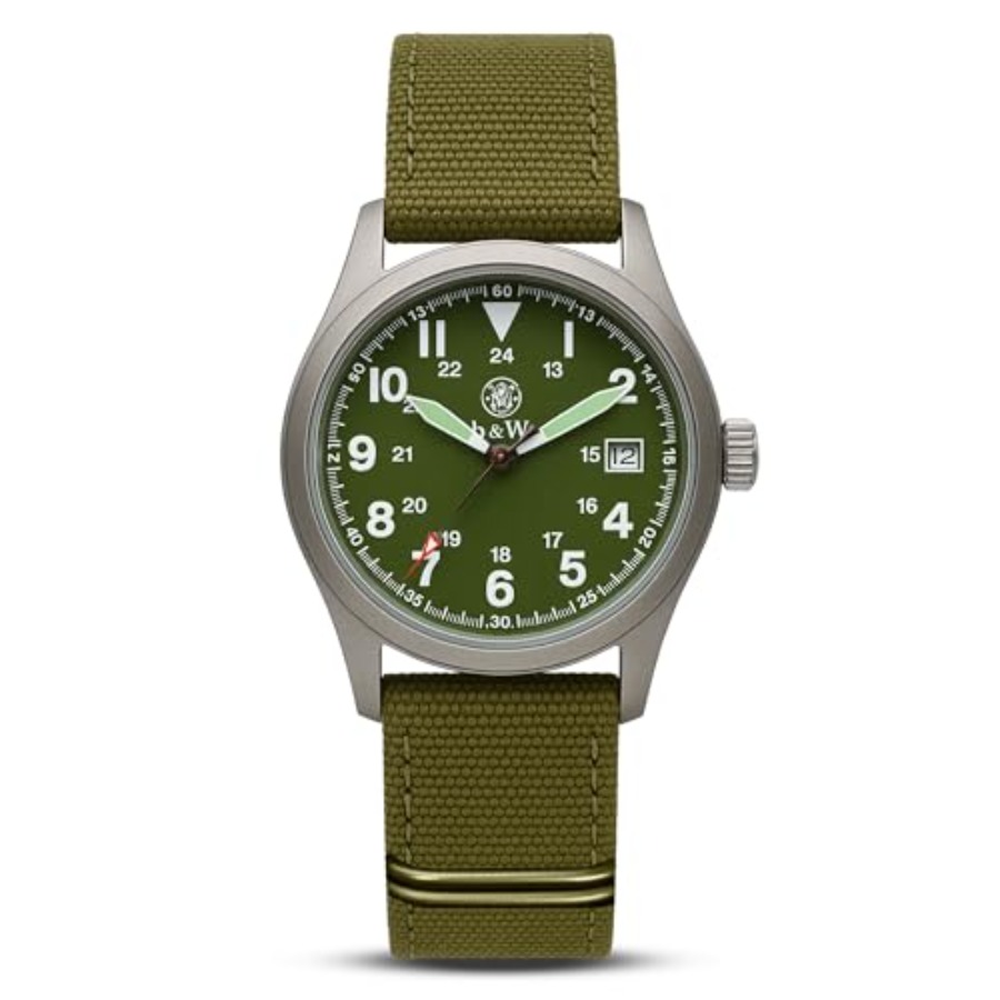 Men's Military Watch, 3 Interc - Canvas Strap Watch のレビューと価格