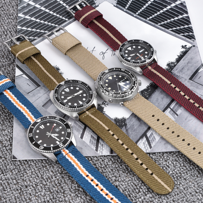 Woven Nylon Strap 18mm 20mm 22 - Nato Strap Nylon のレビューと価格