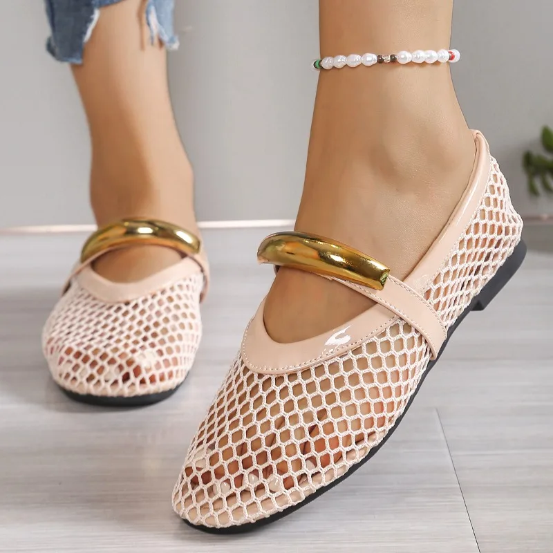 Women's Breathable Summer Roun - Mesh Strap Metal のレビューと価格