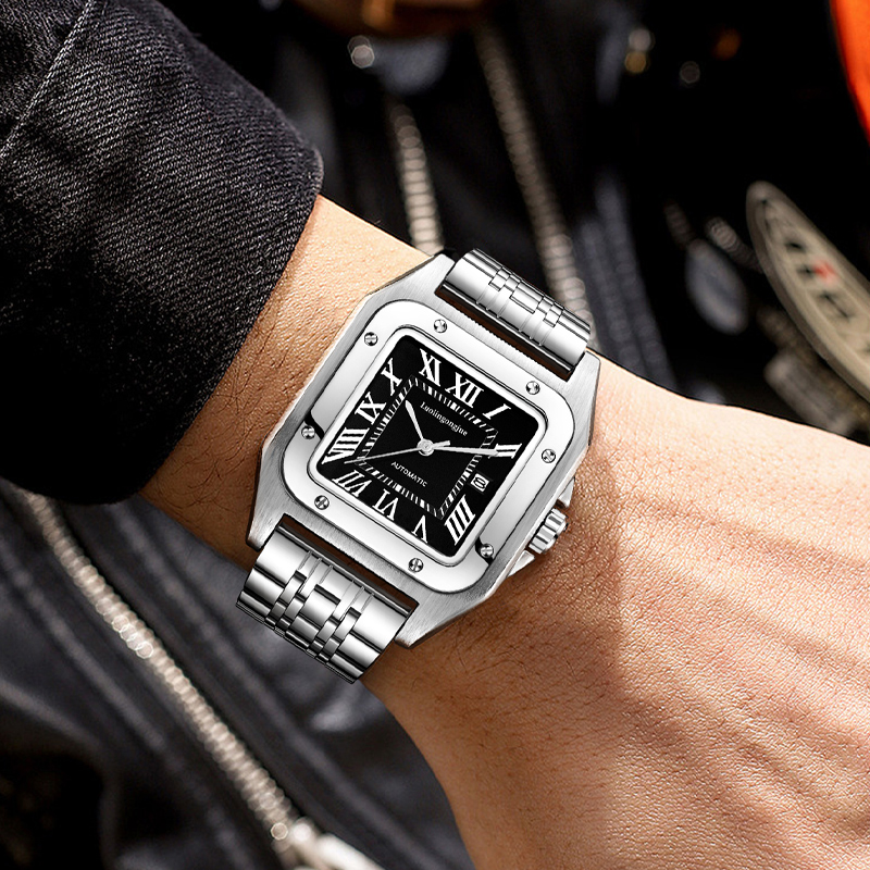 High-End Luxury Square Automat - Butterfly Clasp Deployant のレビューと価格