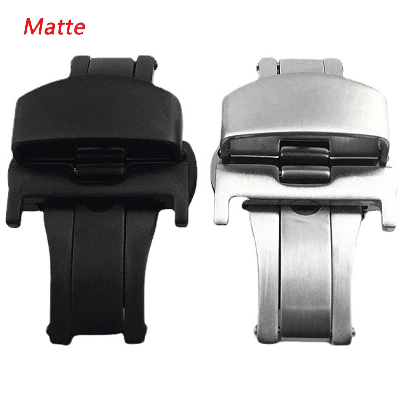 Matte Stainless Steel Butterfl - Butterfly Clasp Deployant のレビューと価格