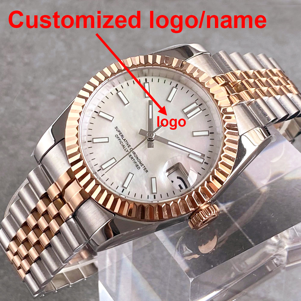 Customized two tone rose gold  - Stainless Bracelet Diver のレビューと価格