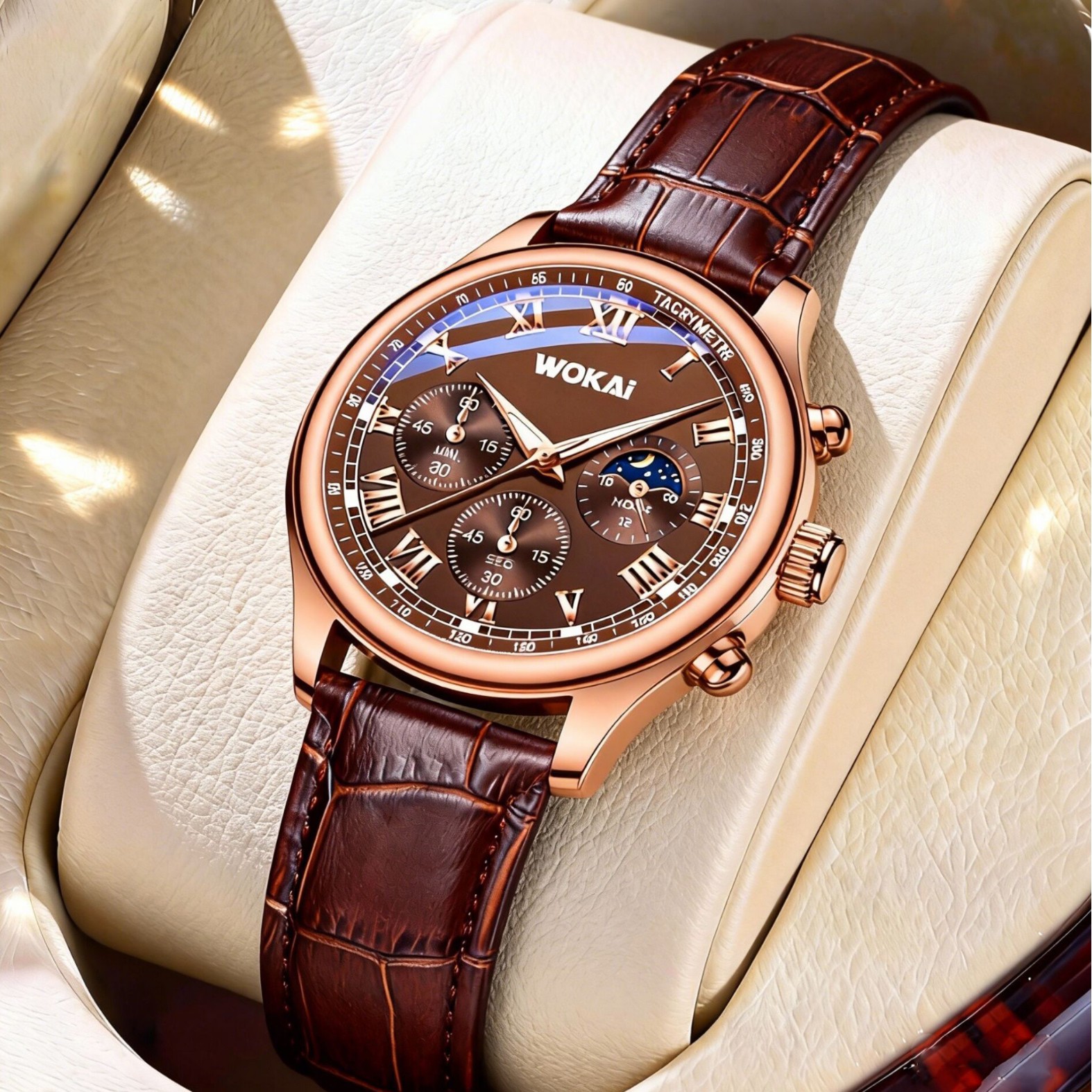 Luxury Men Business Watches Fa - Leather Watch Band Men のレビューと価格