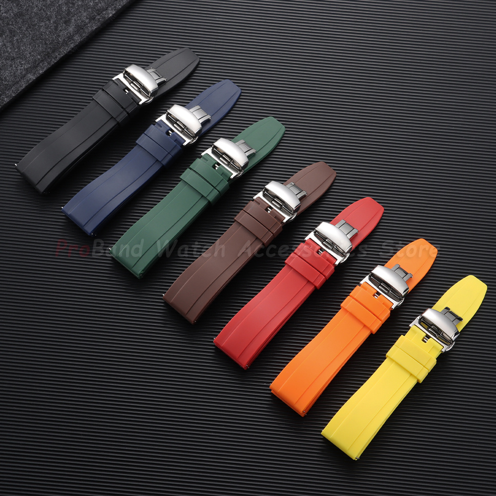 Silicone Straps 18mm 20mm 22mm - Leather Strap Quick Release のレビューと価格
