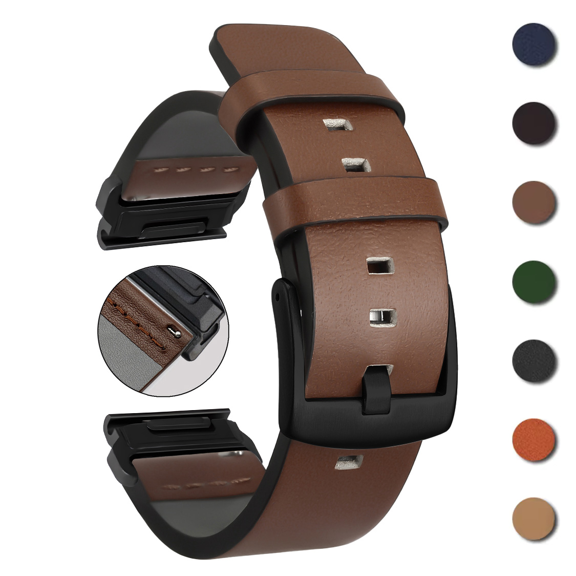 26mm 22mm Quick Fit Strap For  - Leather Strap Quick Release のレビューと価格