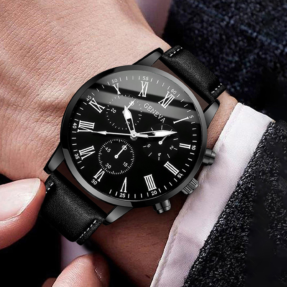 Fashion Men Business Watches C - Leather Watch Band Men のレビューと価格